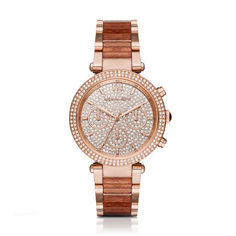 michael kors parker pave watch|Oversized Parker Pavé Rose Gold.